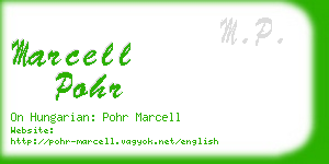 marcell pohr business card